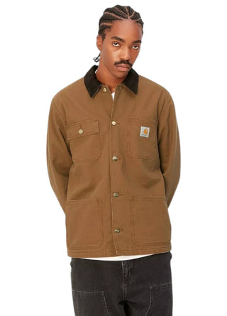 Carhartt Wip Michigan Coat Black Hamilton Brown