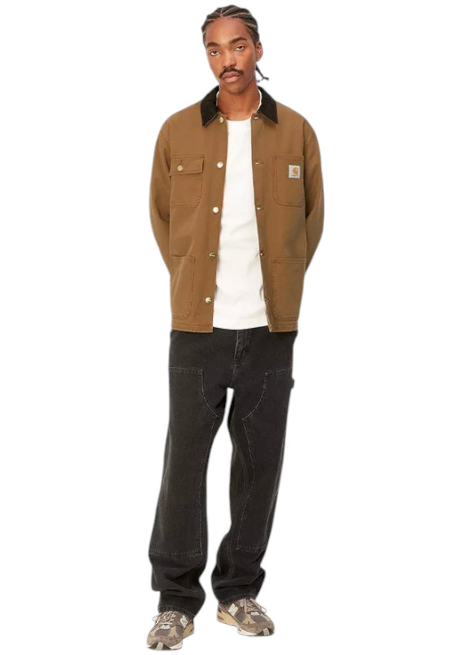 Carhartt Wip Michigan Coat Black Hamilton Brown