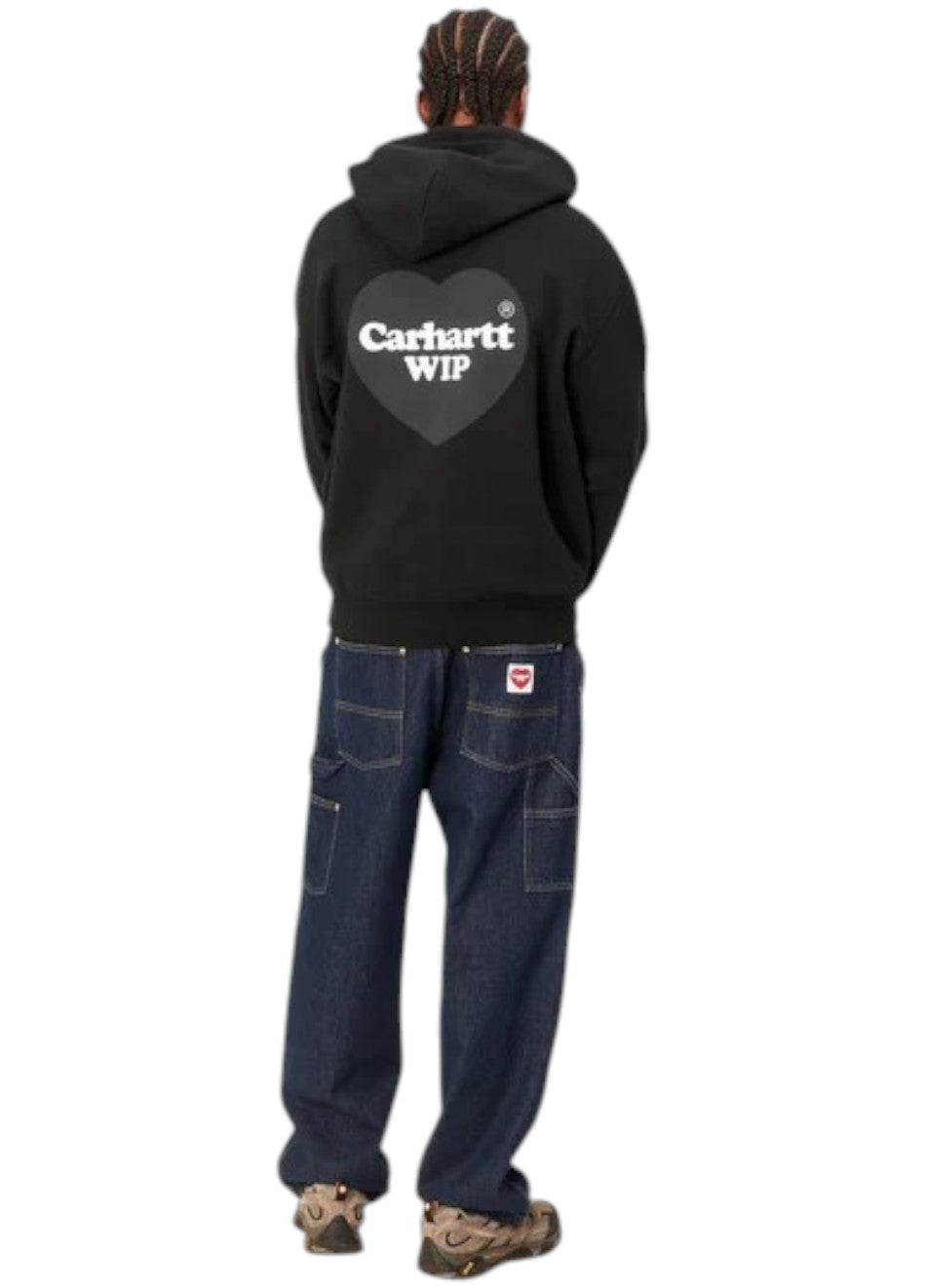 Carhartt Wip Heart Print Hoodie Black