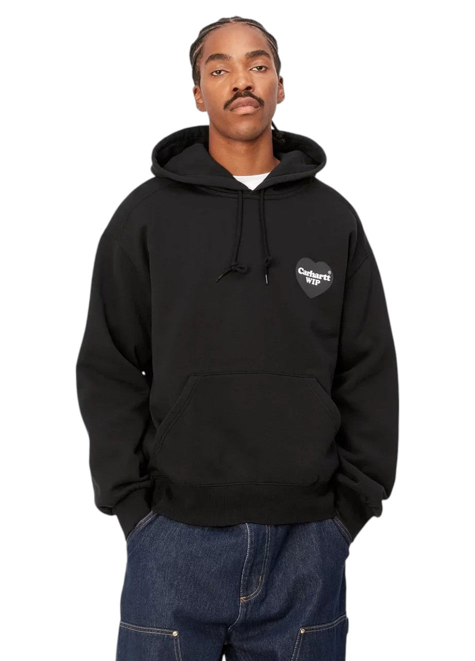 Carhartt Wip Heart Print Hoodie Black