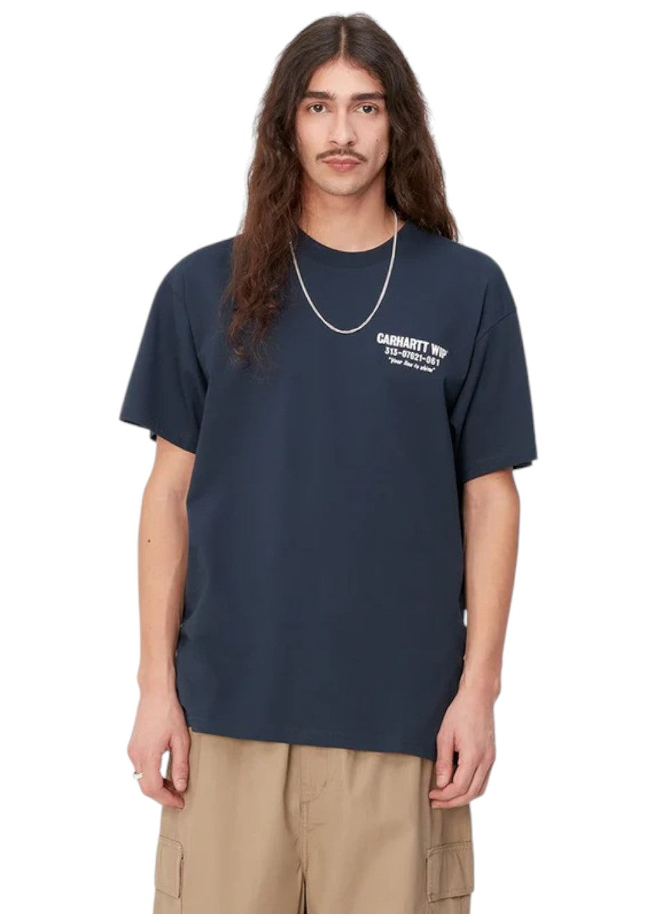 Carhartt WIP Less Troubles T-Shirt Blue/Wax