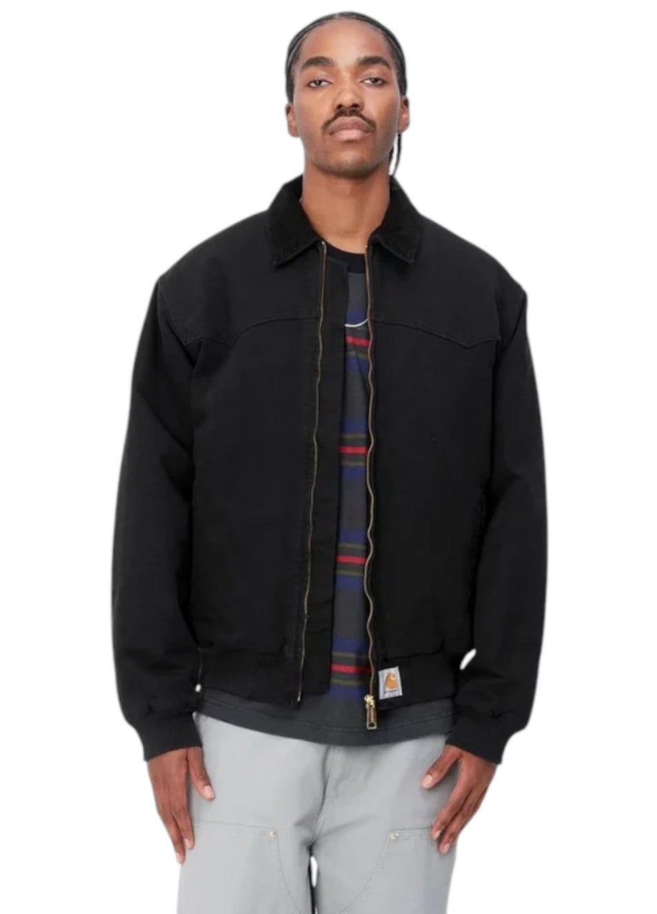 Carhartt WIP OG Santa Fe Jacket Aged Canvas Black
