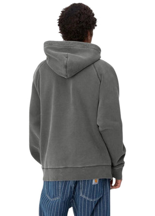 Carhartt WIP Hooded Taos Sweat Garment Dyed Grey