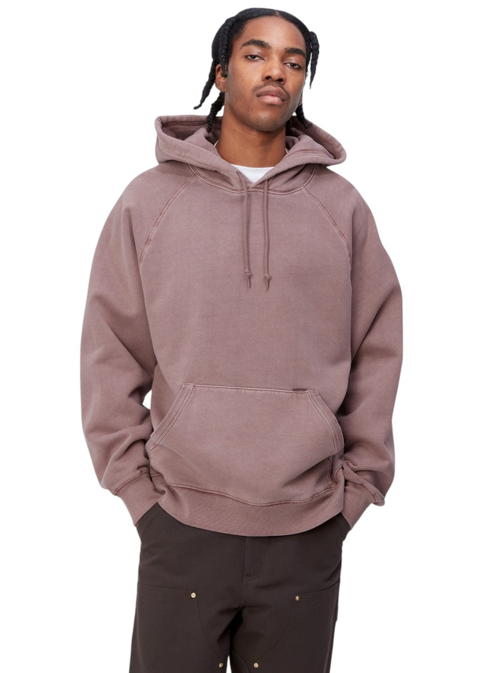 Carhartt WIP Hooded Taos Sweat Garment Dyed Daphne