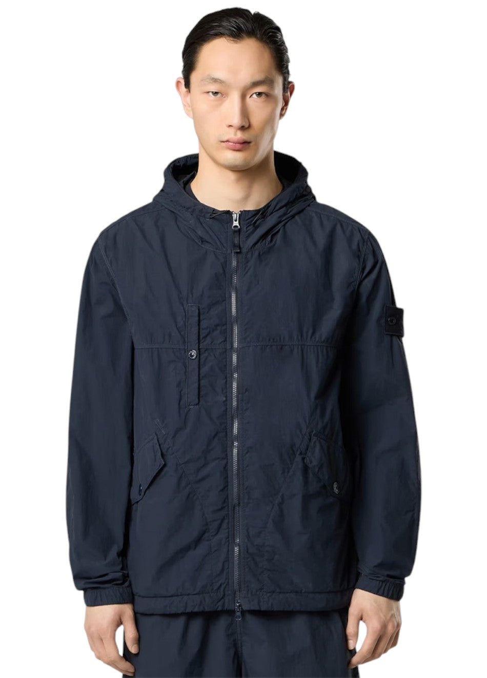 Stone Island 4100032 Nylon SMERIGLIATO Ghost Jacket Navy Blue