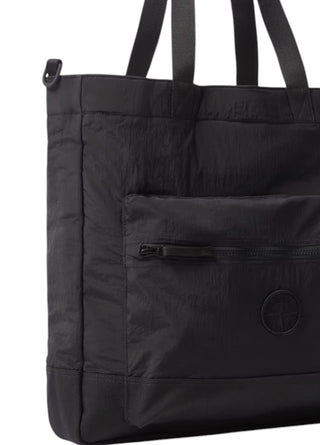 Stone Island 9200010 NYLON METAL IN ECONYL® Tote Bag Black
