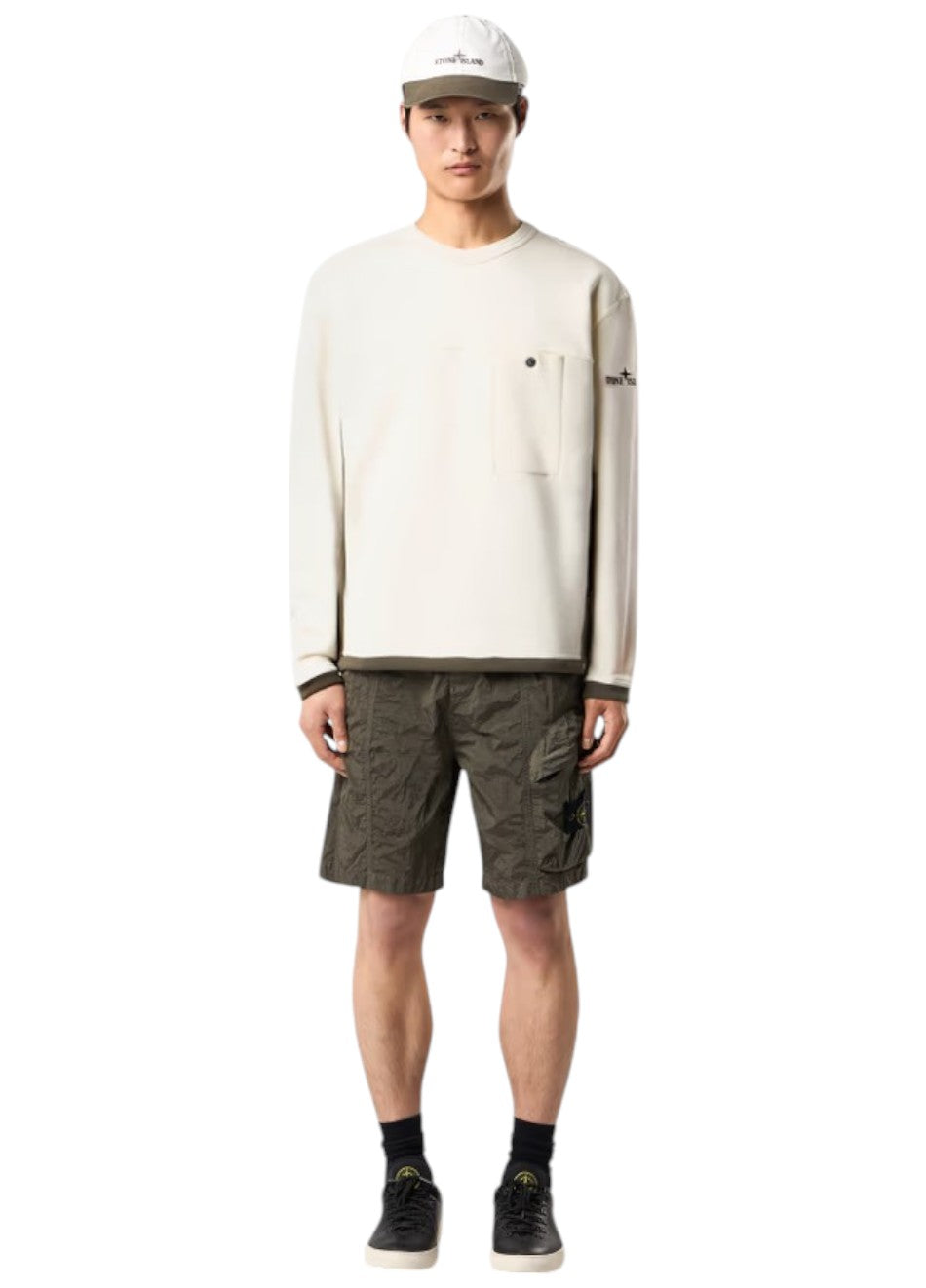 Stone Island L100007 NYLON METAL IN ECONYL® Bermuda Shorts Military Green