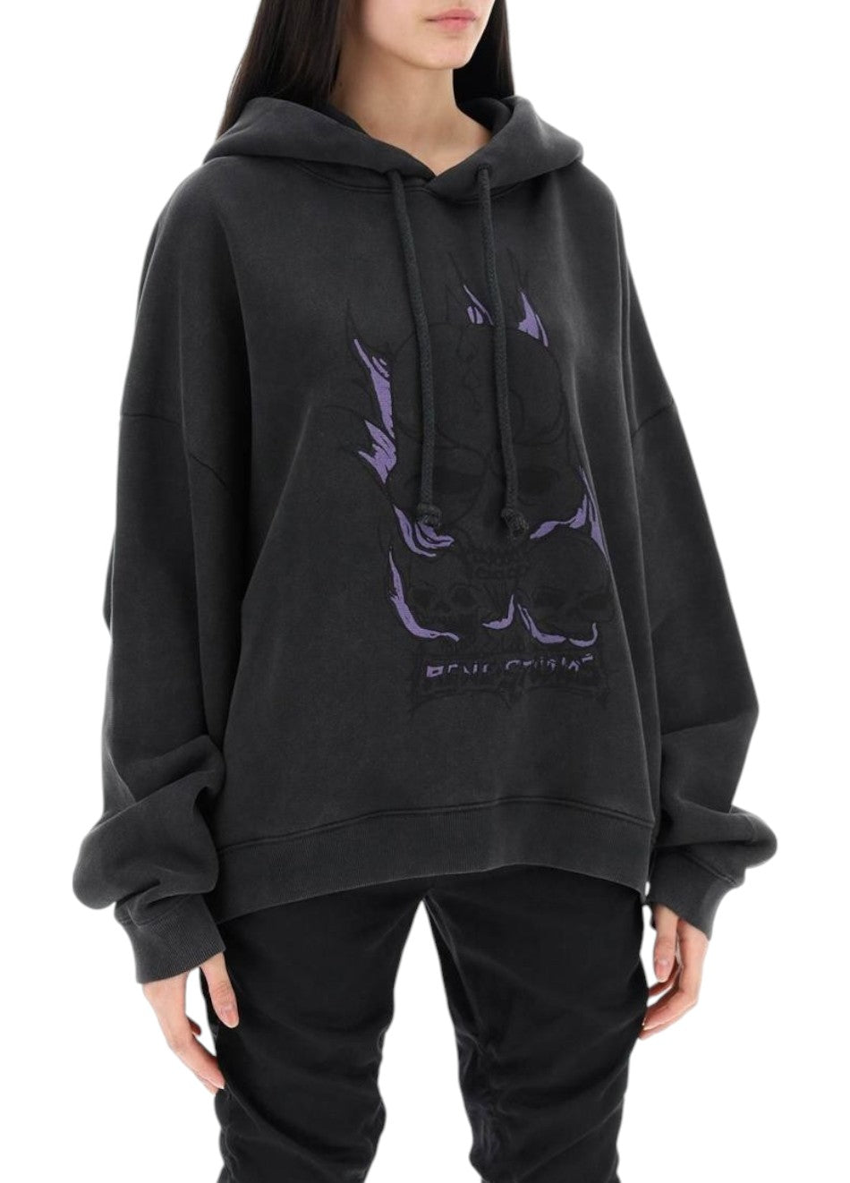 Acne Studios Cotton Hoodie Black