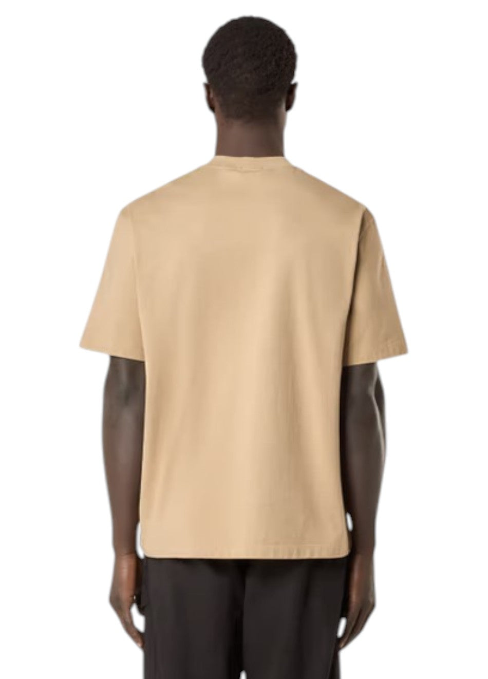 Stone Island 2100034 Organic Cotton Jersey Compass Patch T-Shirt Beige