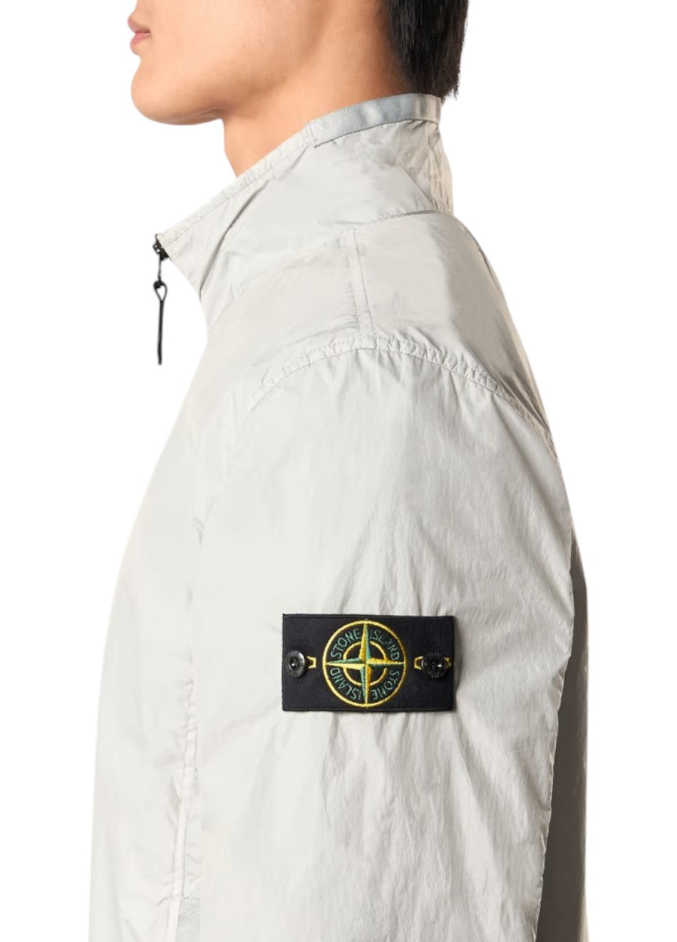Stone Island 4100037 CRINKLE REPS R-NY Jacket Pearl Grey