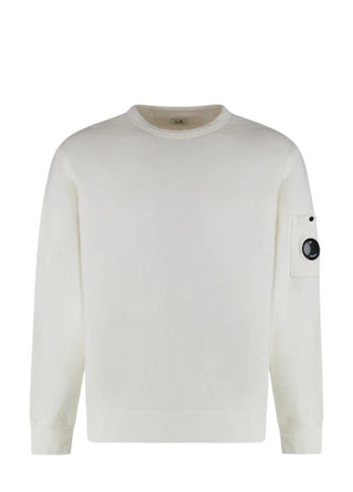 C.P. Company Cotton Crew-Neck Sweatshirt White 18CMSS266A110337O