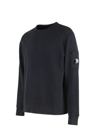 C.P. Company Cotton Crew-Neck Sweatshirt Blue 18CMSS266A110337O