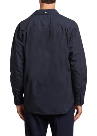 Stone Island 1200015 STRETCH COTTON TELA 'PARACADUTE Overshirt Navy Blue