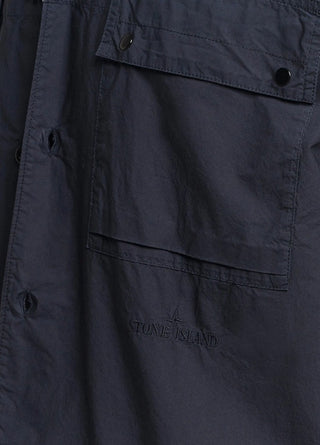 Stone Island 1200015 STRETCH COTTON TELA 'PARACADUTE Overshirt Navy Blue