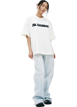 Jil Sander Logo Print T-shirt White