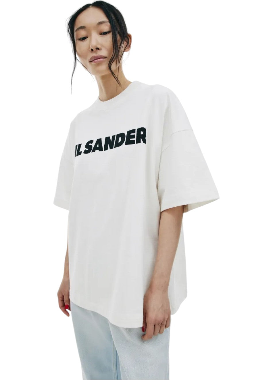 Jil Sander Logo Print T-shirt White