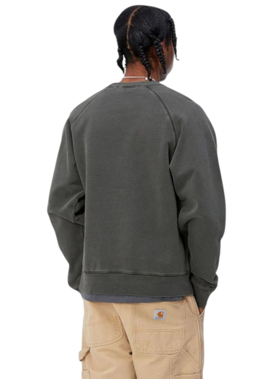 Carhartt WIP Taos Sweat Garment Dyed Grey