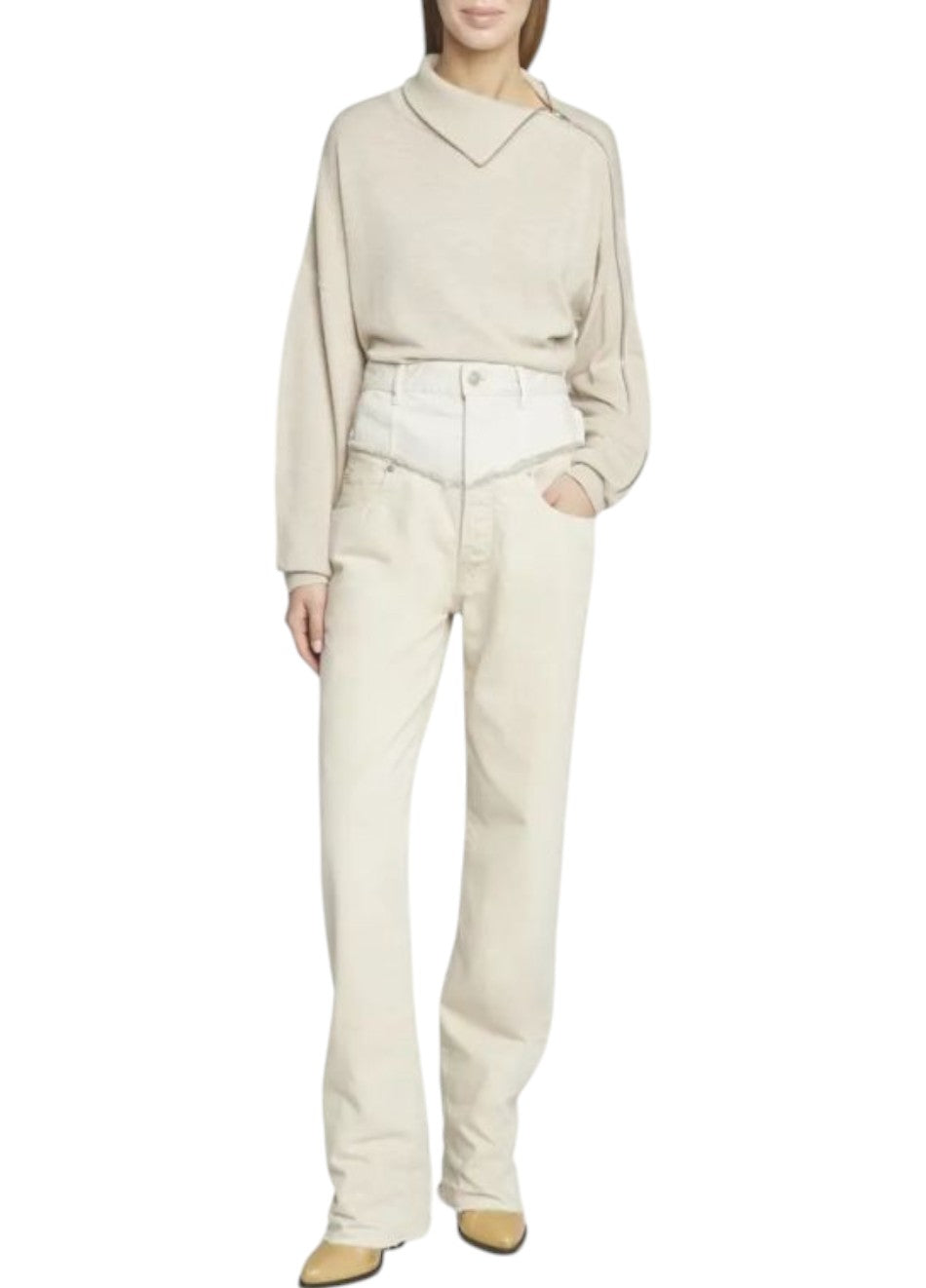 Isabel Marant Noemie Jeans White