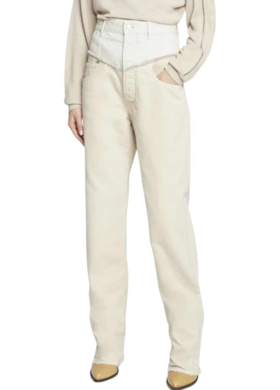 Isabel Marant Noemie Jeans White