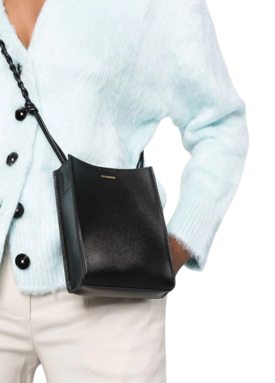 Jil Sander Tangle Crossbody Bag Black