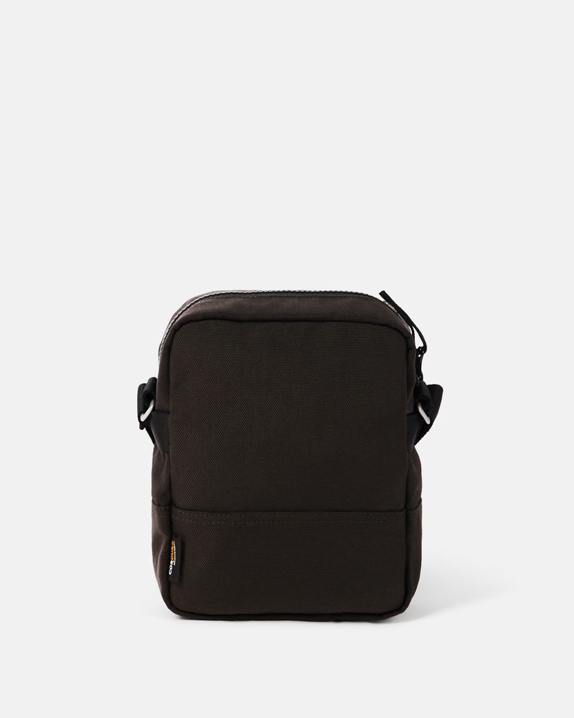 Stone Island 9200011 RESIN TREATED CORDURA Pouch Bag Lead Grey