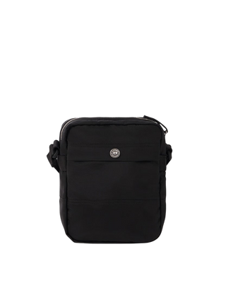 Stone Island 9200015 COATED NYLON METAL IN ECONYL® Pouch Bag Black