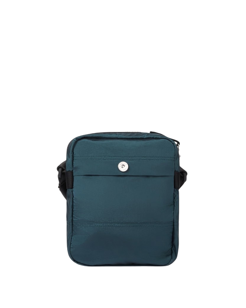 Stone Island 9200015 COATED NYLON METAL IN ECONYL® Pouch Bag Dark Teal Green