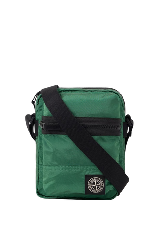 Stone Island 9200015 COATED NYLON METAL IN ECONYL® Pouch Bag Malachite Green