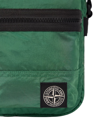 Stone Island 9200015 COATED NYLON METAL IN ECONYL® Pouch Bag Malachite Green