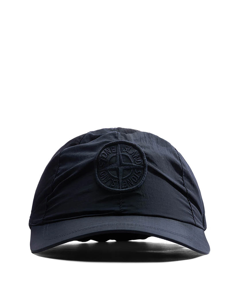 Stone Island 99576 Econyl Regenerated Nylon 6-Panel Cap Navy
