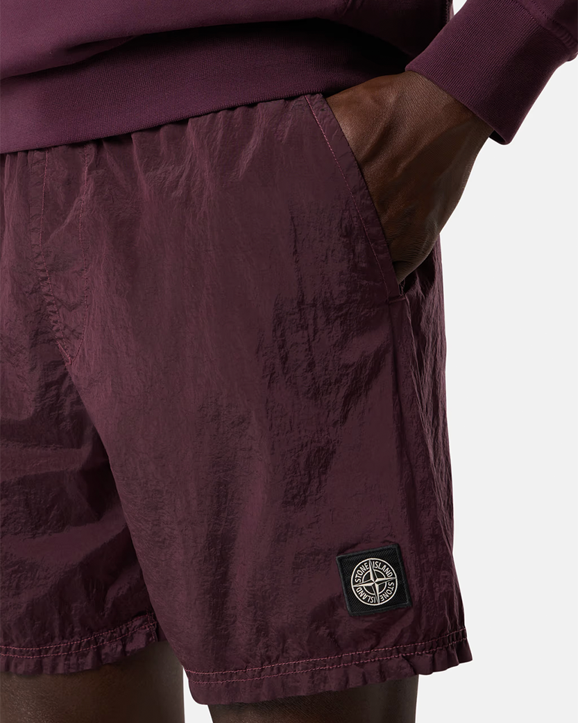 Stone Island B100004 Nylon Metal Swim Shorts Amaranth