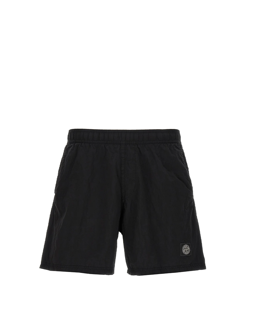 Stone Island B100004 Nylon Metal Swim Shorts Black