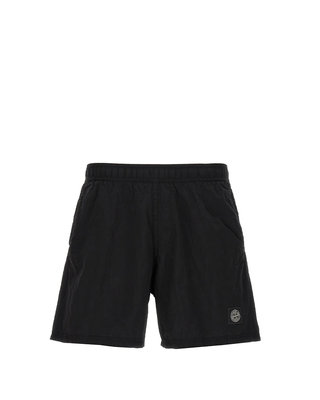 Stone Island B100004 Nylon Metal Swim Shorts Black