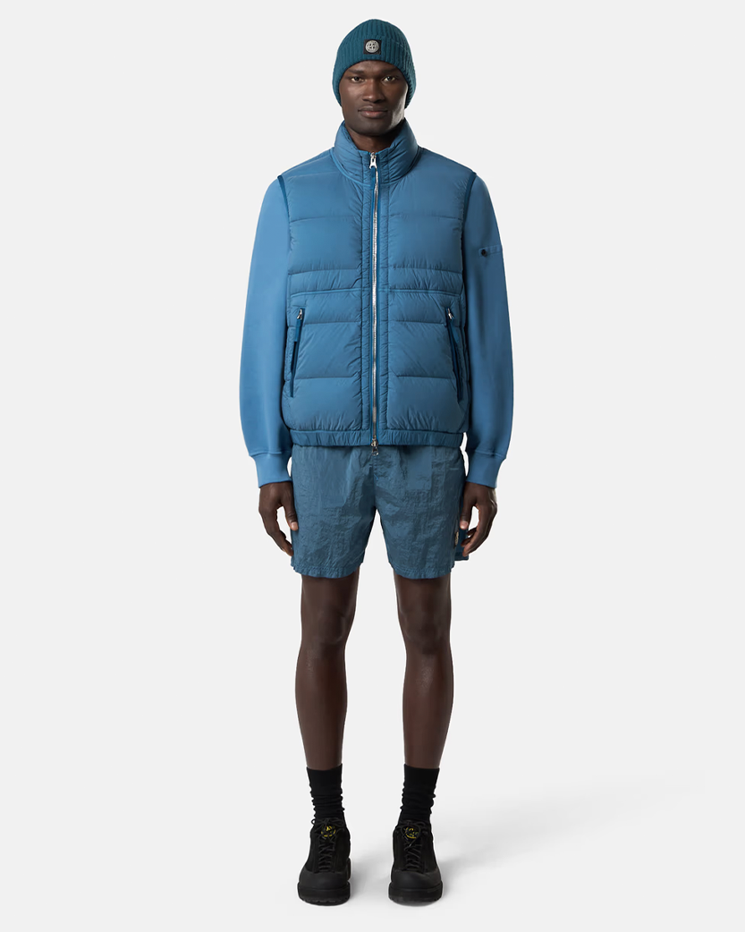 Stone Island B100004 Nylon Metal Swim Shorts Steel Blue