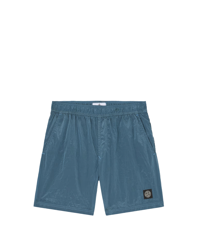 Stone Island B100004 Nylon Metal Swim Shorts Steel Blue