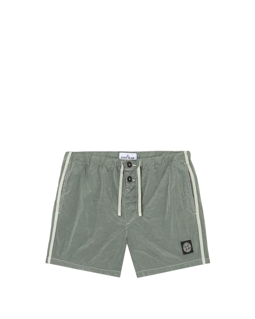 Stone Island B100006 Nylon Metal Short Swim Trunks Green