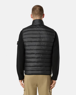 Stone Island G0724 Loom Woven Chambers R-Nylon Down-TC Vest Black