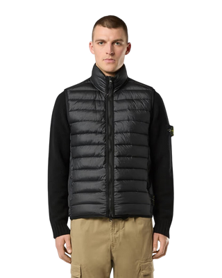 Stone Island G0724 Loom Woven Chambers R-Nylon Down-TC Vest Black