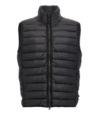 Stone Island G0724 Loom Woven Chambers R-Nylon Down-TC Vest Black