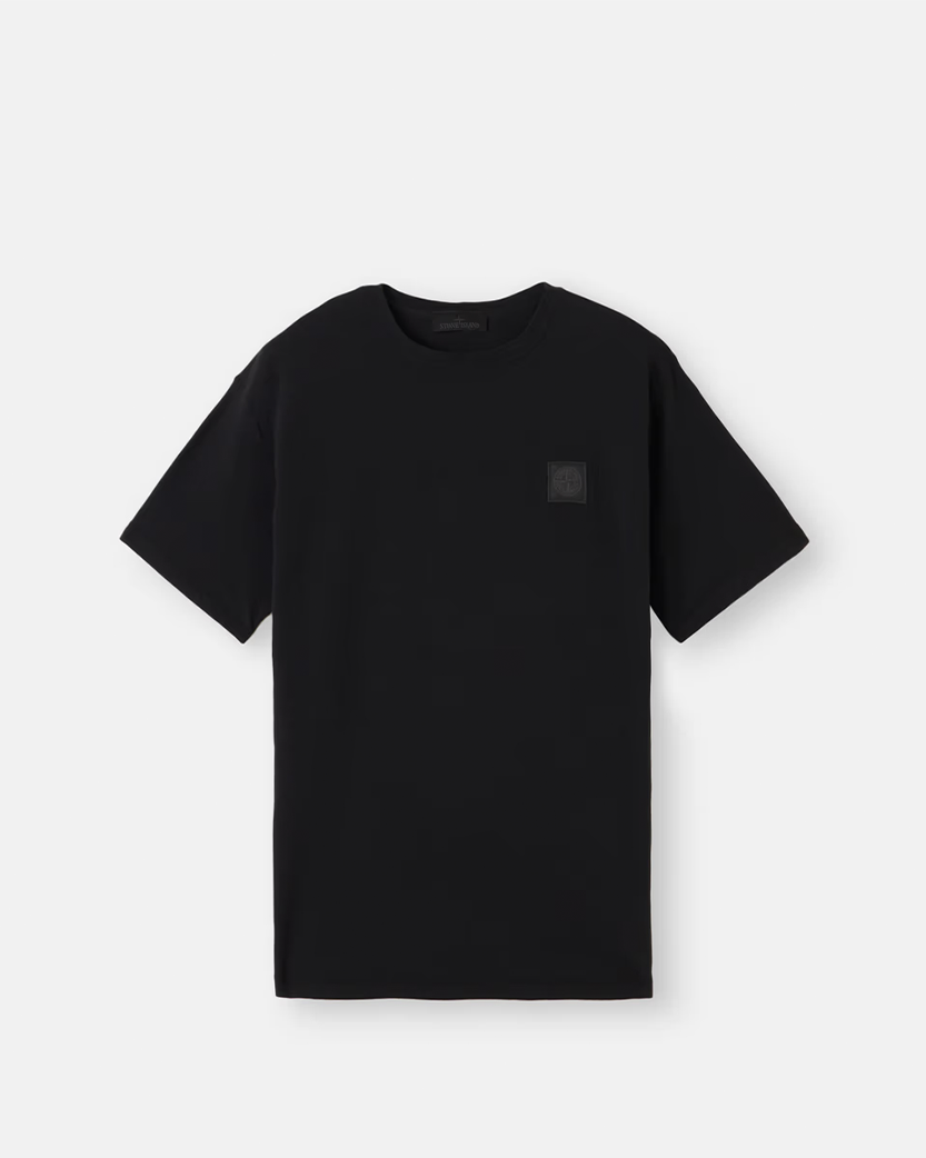 Stone Island Ghost 2100008 Crepe Cotton Jersey T-Shirt Black