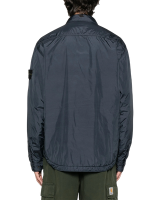 Stone Island Q100006 CRINKLE REPS NY Padded Shirt Jacket Navy Blue