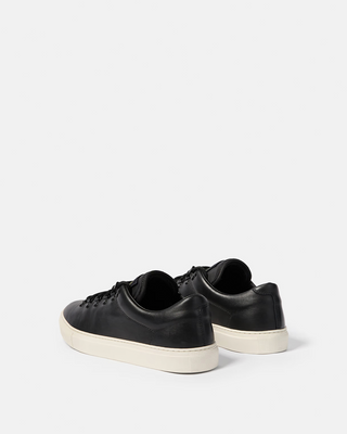 Stone Island S0101 Leather Logo Sneaker Black