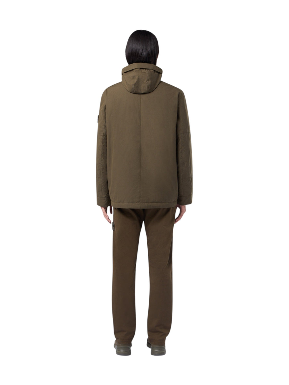 Stone Island 452F1 Weatherproof Cotton Canvas Ghost Cargo Jacket Military Green