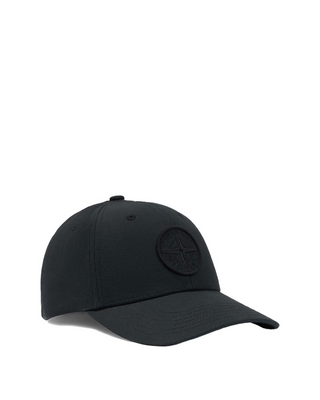 Stone Island 99661 COTTON REP 6-Panel Cap Black