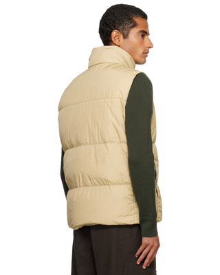 Stone Island G100003 CRINKLE REPS NY RECYCLED NYLON Down Vest Desert Beige