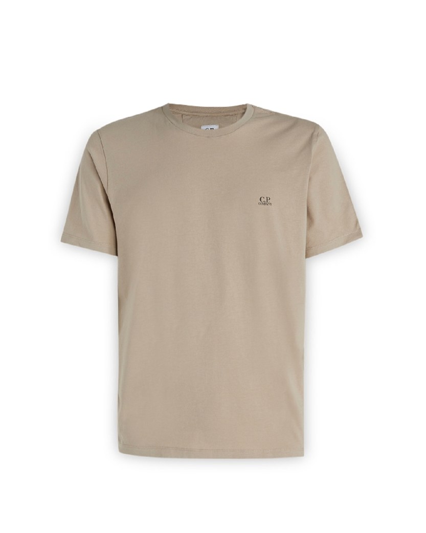 C.P. Company Logo Cotton T-Shirt Beige 14CMTS046A005100W