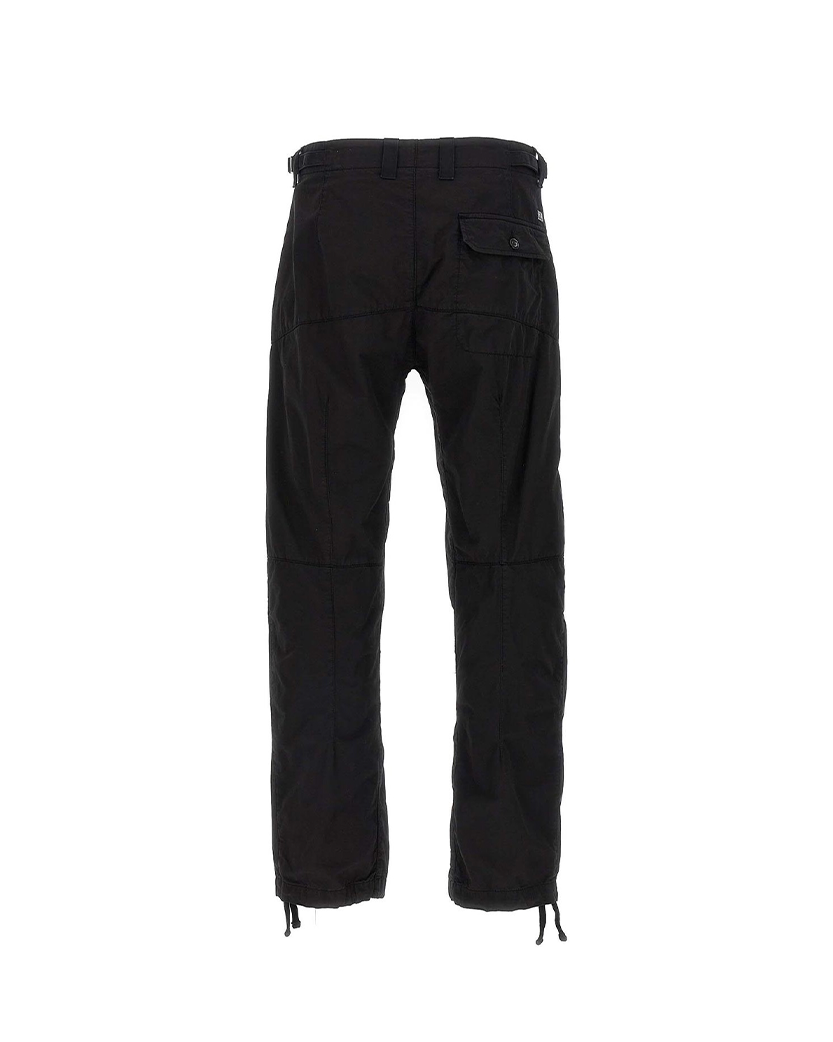 C.P. Company Cotton Gabardine Cargo Pants Black 18CMPA276A110340O