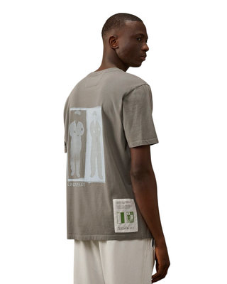 C.P. Company Logo Print Cotton T-Shirt Grey 18CMTS307A005431G