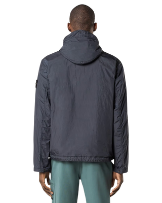 Stone Island 4100092 CRINKLE REPS R-NY Hooded Jacket Navy Blue
