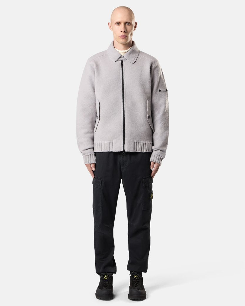 Stone Island 3100033 STRETCH ORGANIC BROKEN TWILL COTTON 'OLD' Effect Pants Black